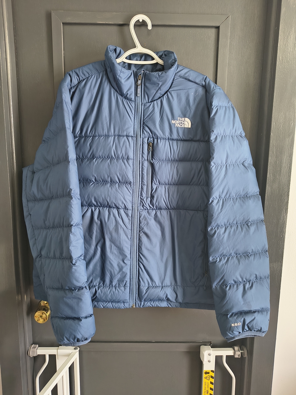 The North Face Slate Blue Quilted Puffer Jacket